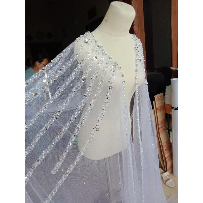 hiasan sayap/hiasan pundak by alma collection/dress Wedding