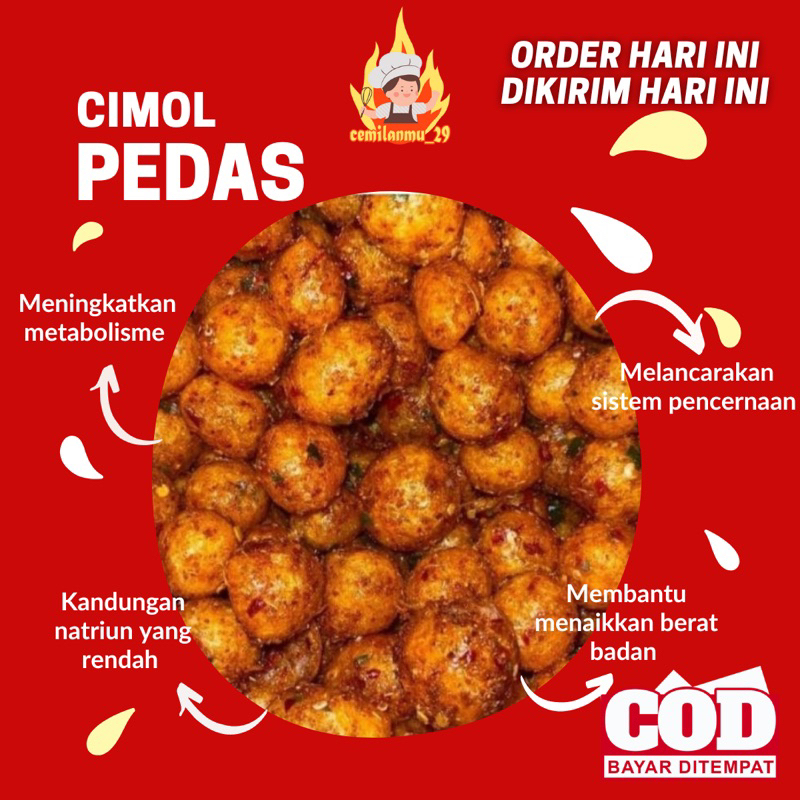 

promo cimol kering crispy pedas daun jeruk murah terlaris