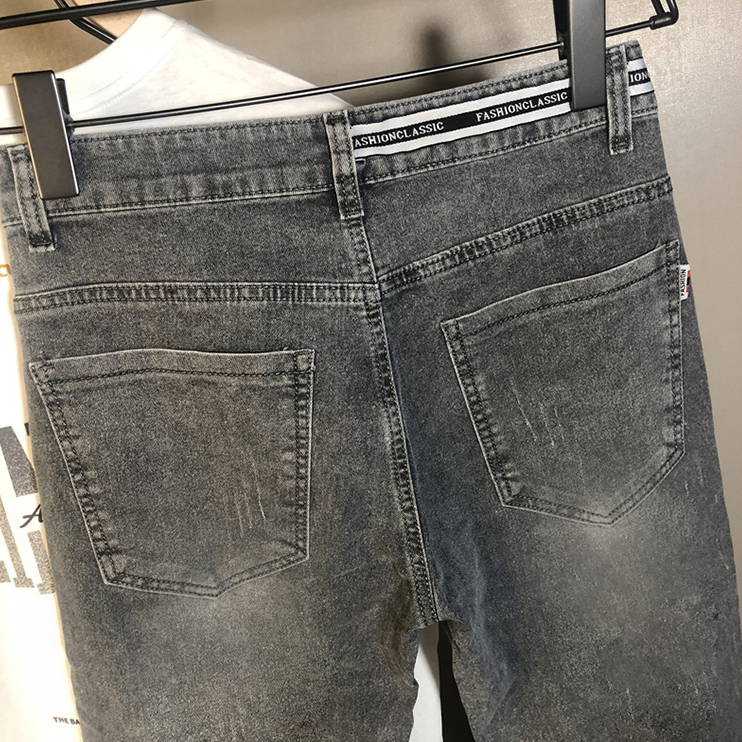 celana jeans pria slim fit premium stretch Denim Selvedge hitam abuskinny cowo pensil korean style dewasa kekinian keren 2024