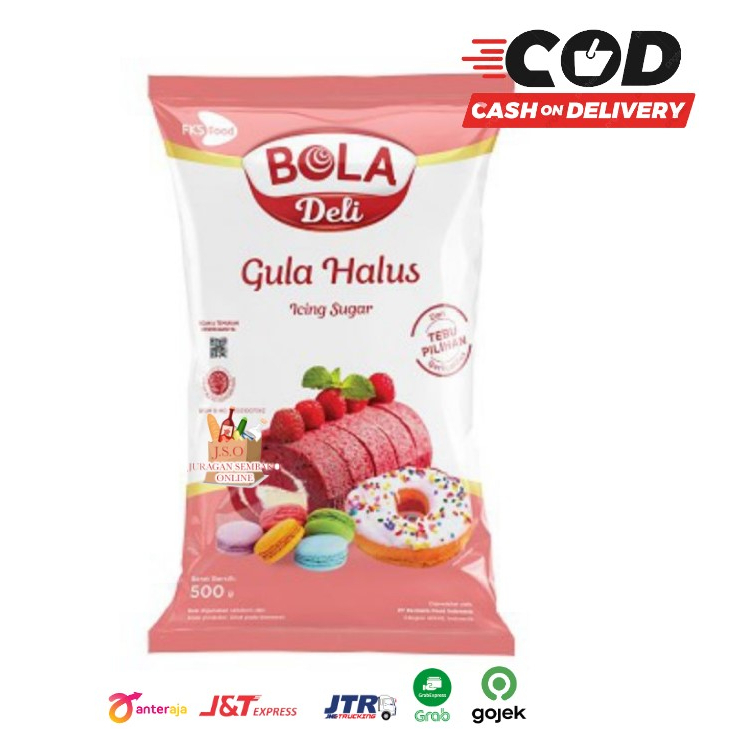 BOLA DELI Gula Halus 500gr HALAL / Tepung Gula Halus