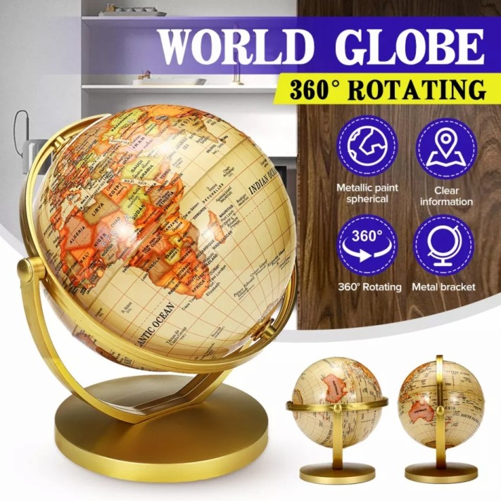 Globe Bola Peta Dunia Colombus Masa Penjelajahan Bumi Gaya Vintage