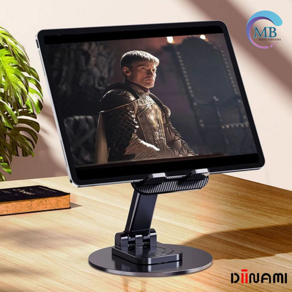 DIINAMI HM-1 Holder HP BESI phone Holder stand hp Tab &amp; iPad universal   Holder lipat besi di meja dudukan hp  bisa puter 360 derajat MB4790