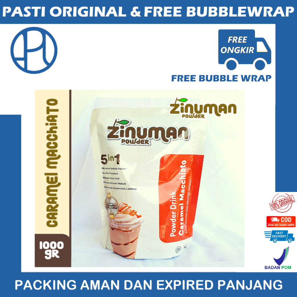 

ZINUMAN POWDER RASA CARAMEL MACCHIATO 1000GR