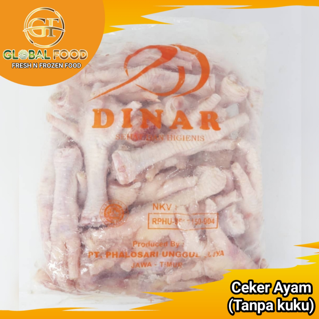 

Ceker Ayam (tanpa kuku) Berkualitas Bermerek (Jual per kg)