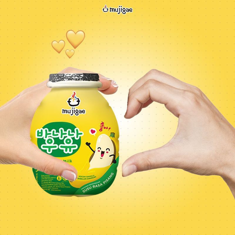 MUJIGAE Banana Milk 250ml Halal | Susu Korea Rasa Pisang