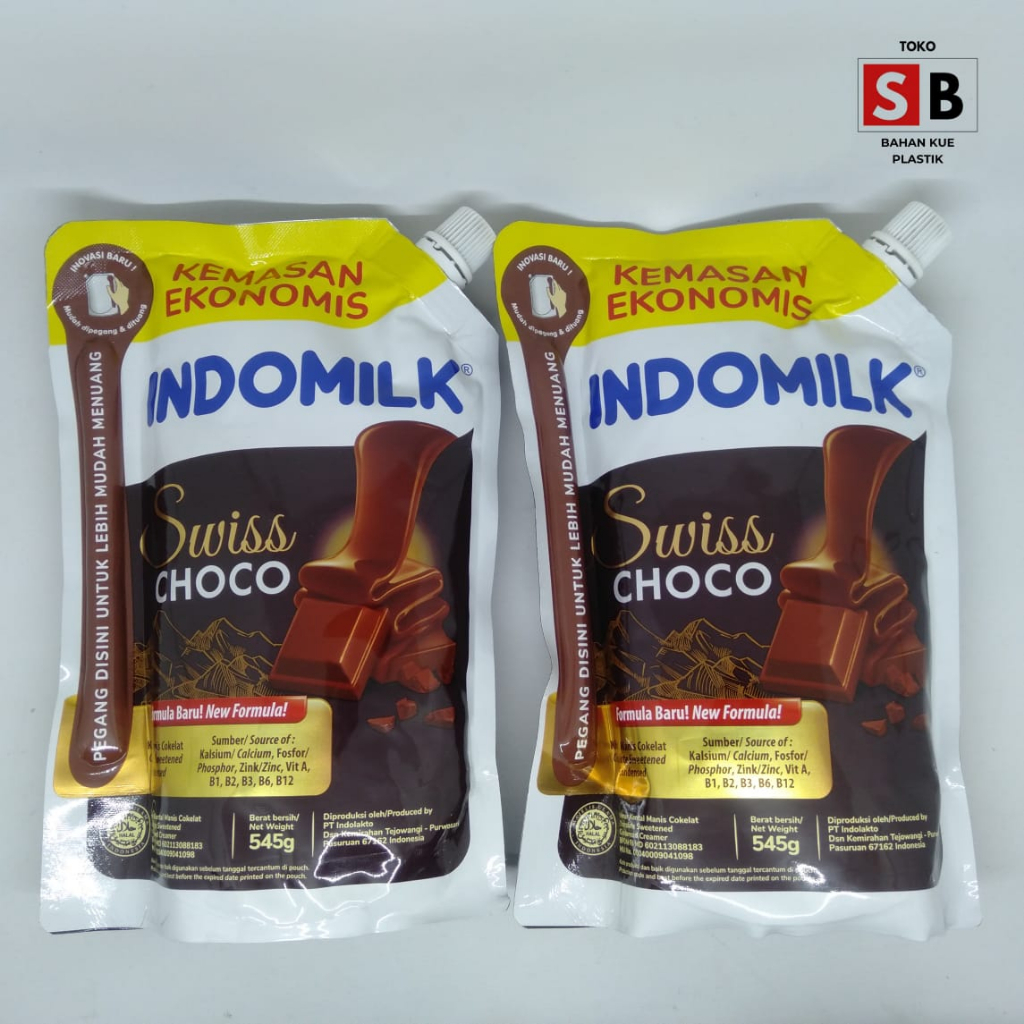 

Indomilk Susu Kental Manis Rasa Swiss Choco Pouch 545 Gram