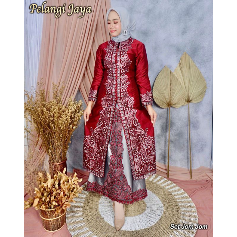 KEBAYA ORIGINAL//SETELAN KEBAYA JOM JOM//SERAGAMAN KELUARGA//BAJU PESTA LAMARAN//KEBAYA WISUDA//BAJU LEBARAN//KEBAYA MODERN//BY PELANGI JAYA//MDHBROTHER