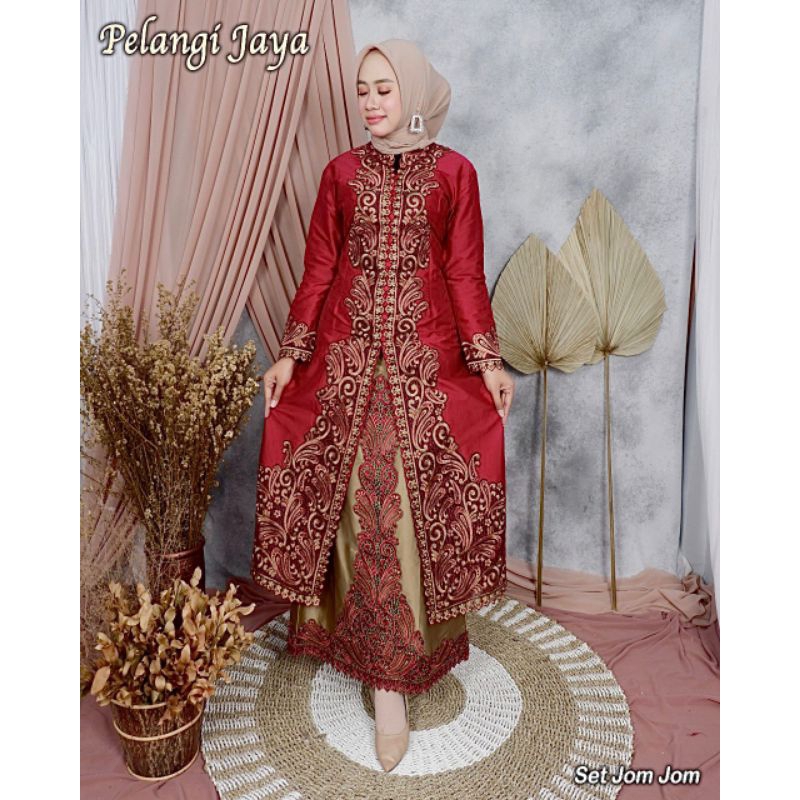 KEBAYA ORIGINAL//SETELAN KEBAYA JOM JOM//SERAGAMAN KELUARGA//BAJU PESTA LAMARAN//KEBAYA WISUDA//BAJU LEBARAN//KEBAYA MODERN//BY PELANGI JAYA//MDHBROTHER