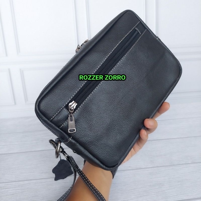 Tas selempang kulit asli multifungsi 3 in 1 by ROZZER