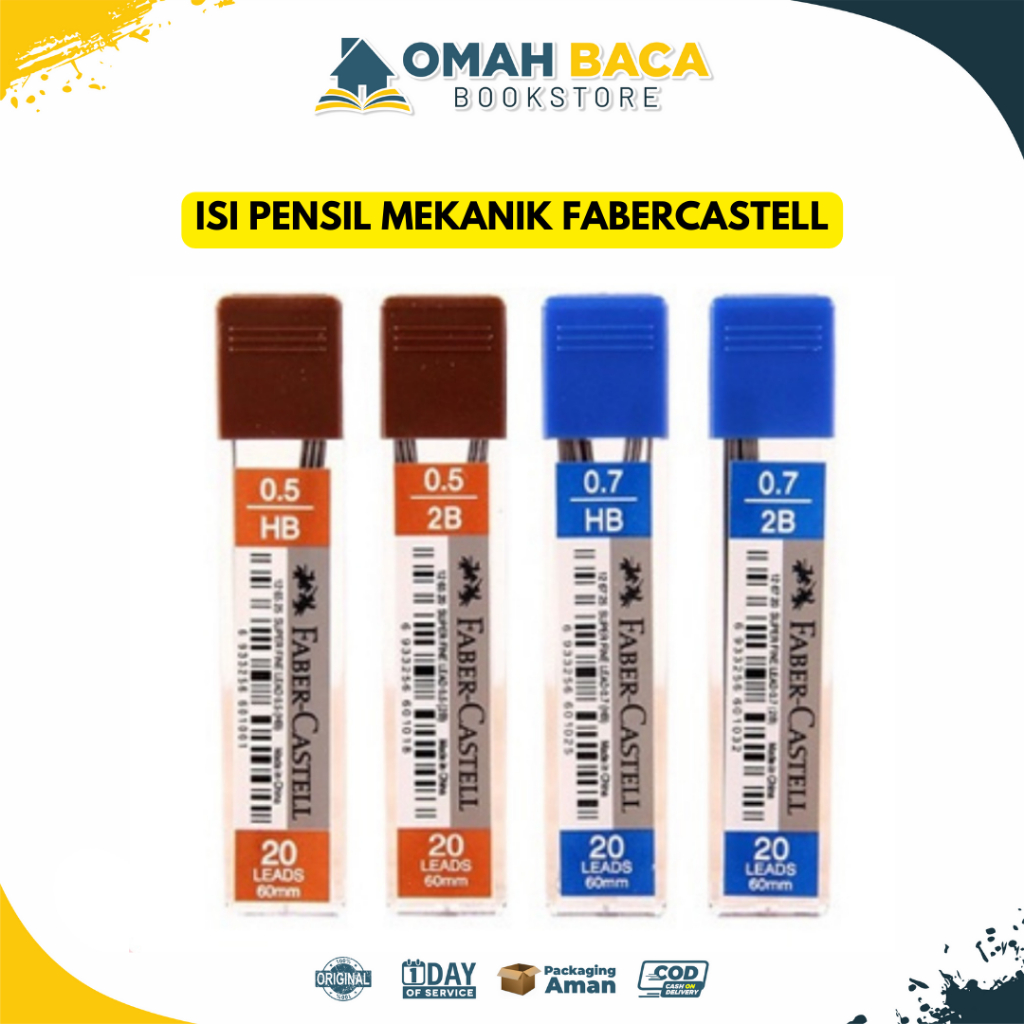 

Isi Pensil Mekanik Faber Castell 2B dan HB - ATK