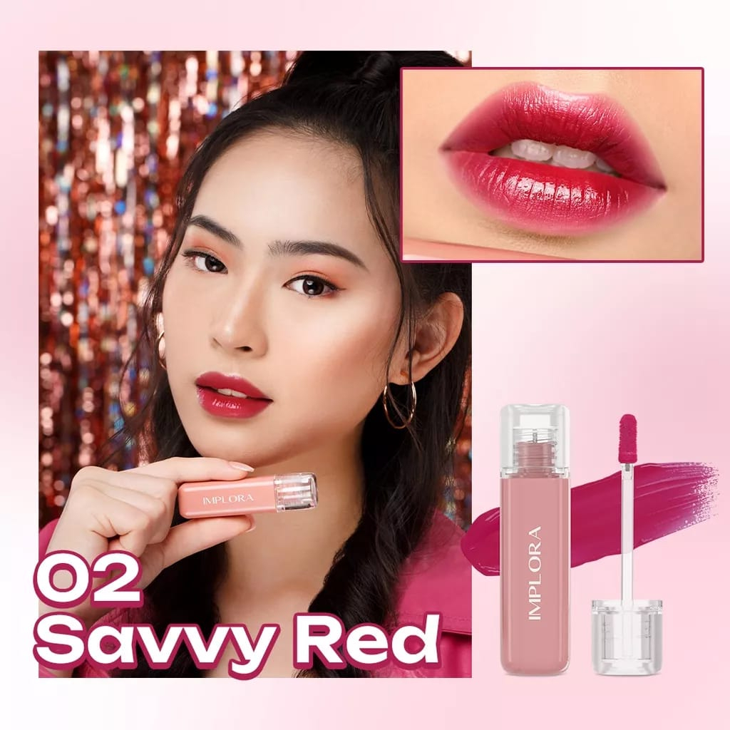 LIPTINT LIP TINT JELLY IMPLORA LIPTIN GLOSSY PEMERAH BIBIR PIPI | CHEEK &amp; LIPTINT MAKEUP COSMETIC KOSMETIK