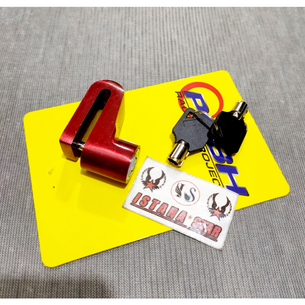 Kunci Gembok Cakram Sepeda Motor Disc Lock Pengaman Anti Maling