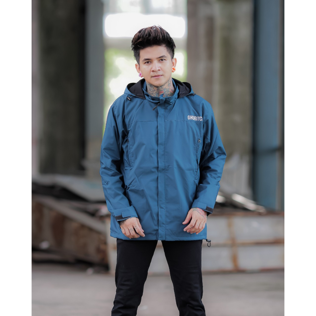 JAKET PARKA SIMPLE PETROL 02 - JAKET PARKA OUTDOOR - JAKET GUNUNG SIMPLE - JAKET PARKA PARASUT - JAKET MOTOR - JAKET HIKING