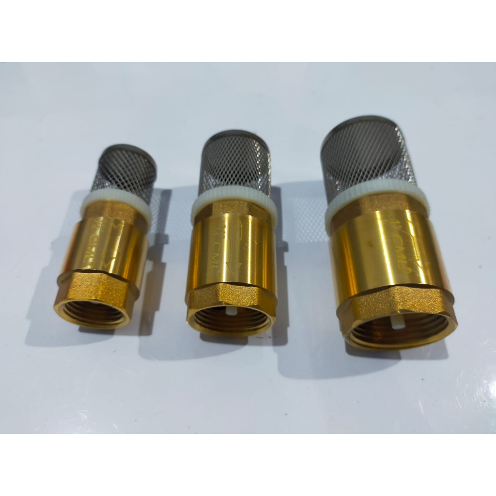 FOOT VALVE/FOOT KLEP/TUSEN KUNINGAN 3/4&quot;-1/2&quot;-1&quot; INCH