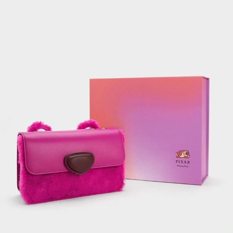 10.10 SALE | CK Lotso Fur-Trim Front Flap Bag GIFTSET INCLUDE BOX