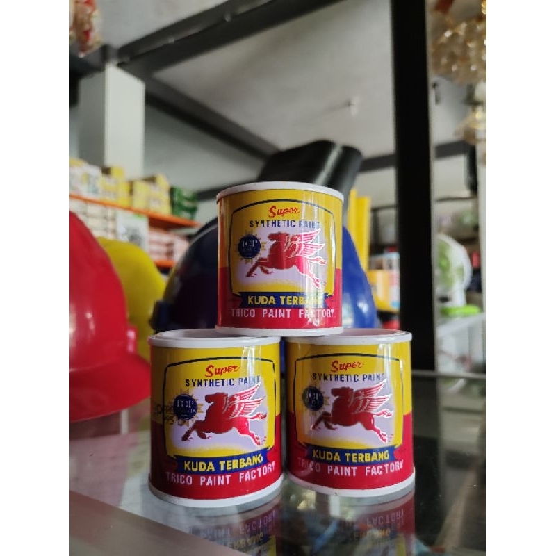 Cat Kuda Terbang Kaleng Kecil - Cat Kuda Terbang 100ml - Cat Kayu Besi