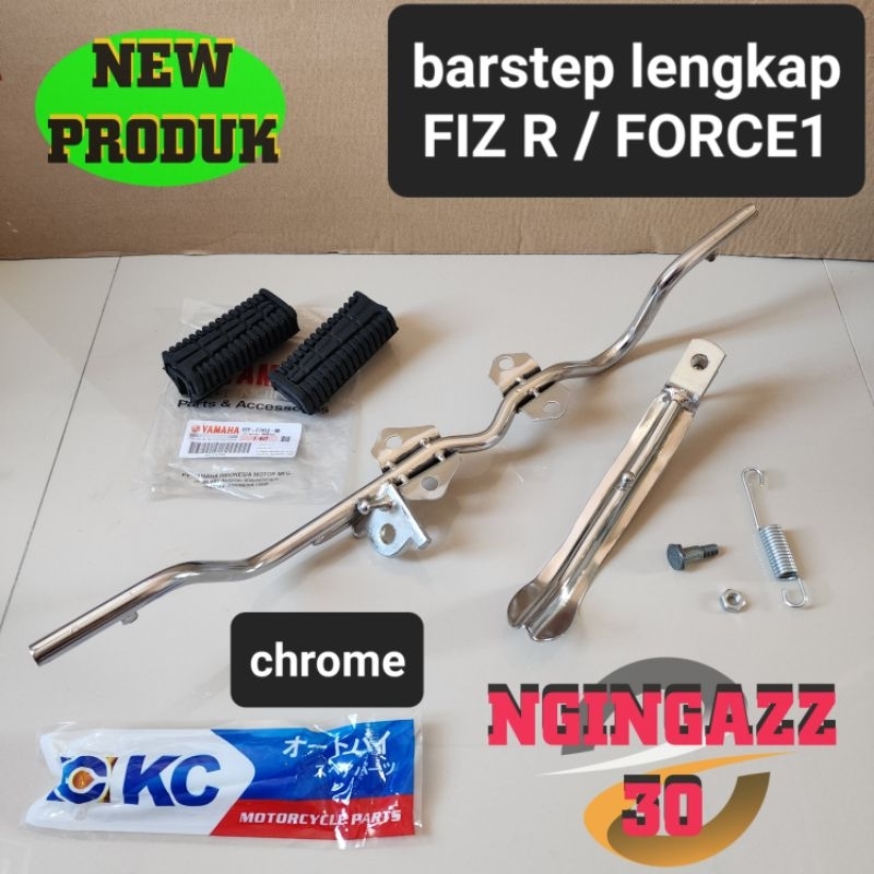 besi barstep step footstep depan fiz r fizr force1 pnp alfa chrom bahan tebal lengkap