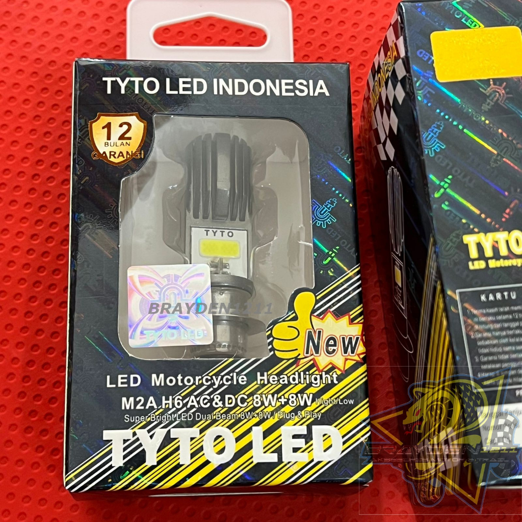 LAMPU DEPAN UTAMA LED TYTO 2 SISI AC DC / BOHLAM LED DEPAN TYTO ORIGINAL / LAMPU LED TYTO ORIGINAL