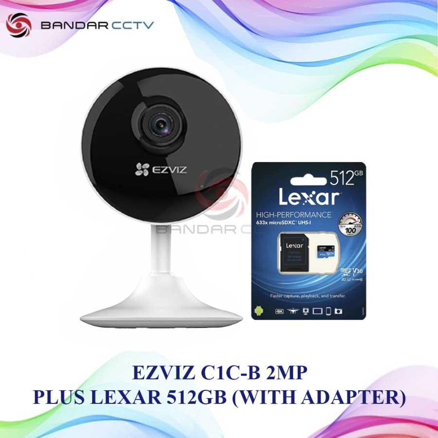 Ezviz C1C B 2MP Plus Memory Card lexar