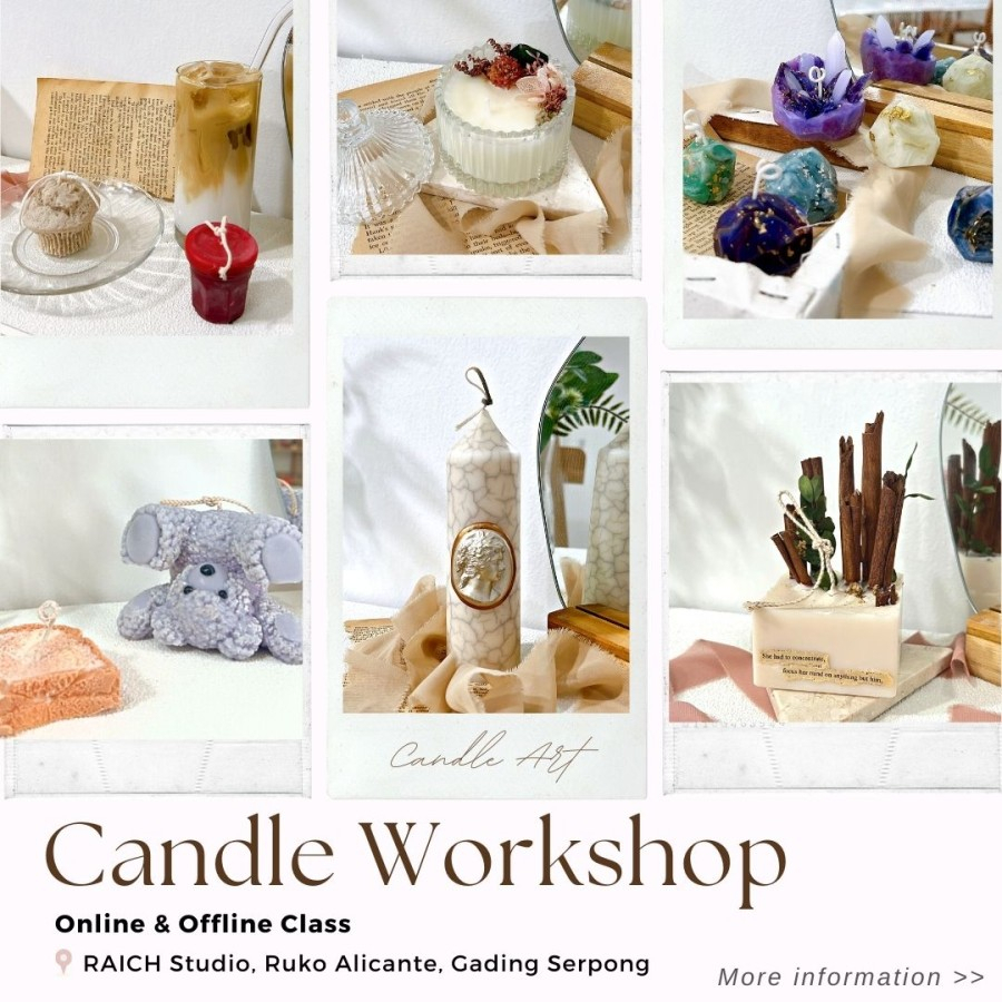 RAICH Candle Making Workshop - Cake Candle | Kelas Panduan Membuat lilin