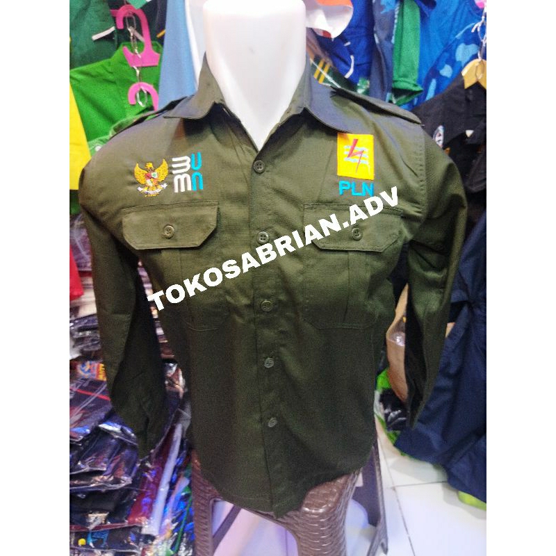 kemeja PLN seragam PLN baju PLN
