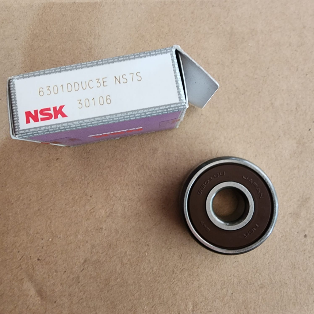 Bearing Lahar NSK 6301ddu 6301du 6301 2rs karet asli japan jepang