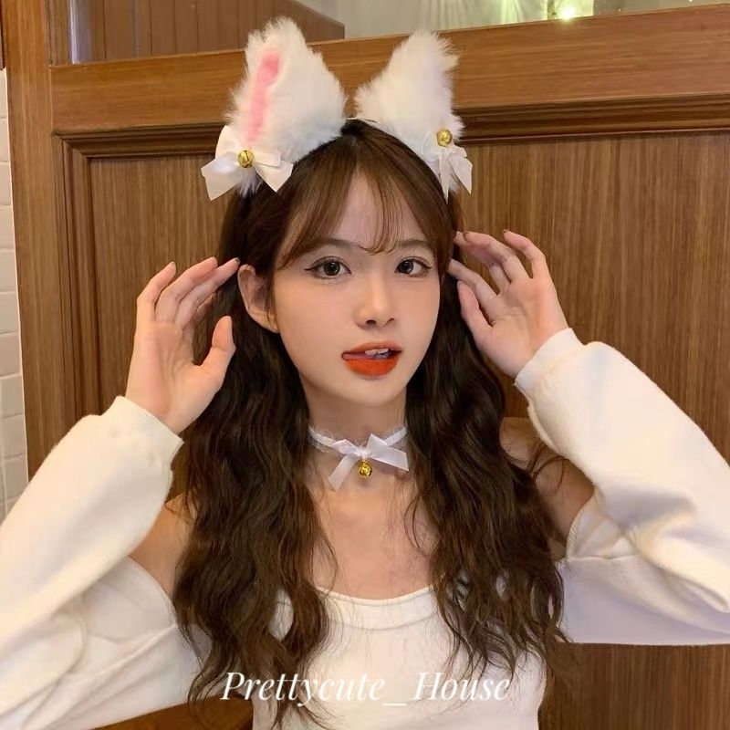 PCH BANDO COSPLAY KUCING VIRAL TIKTOK / BANDO KUCING NEKOMIMI LONCENG / BANDO KUCING VIRAL