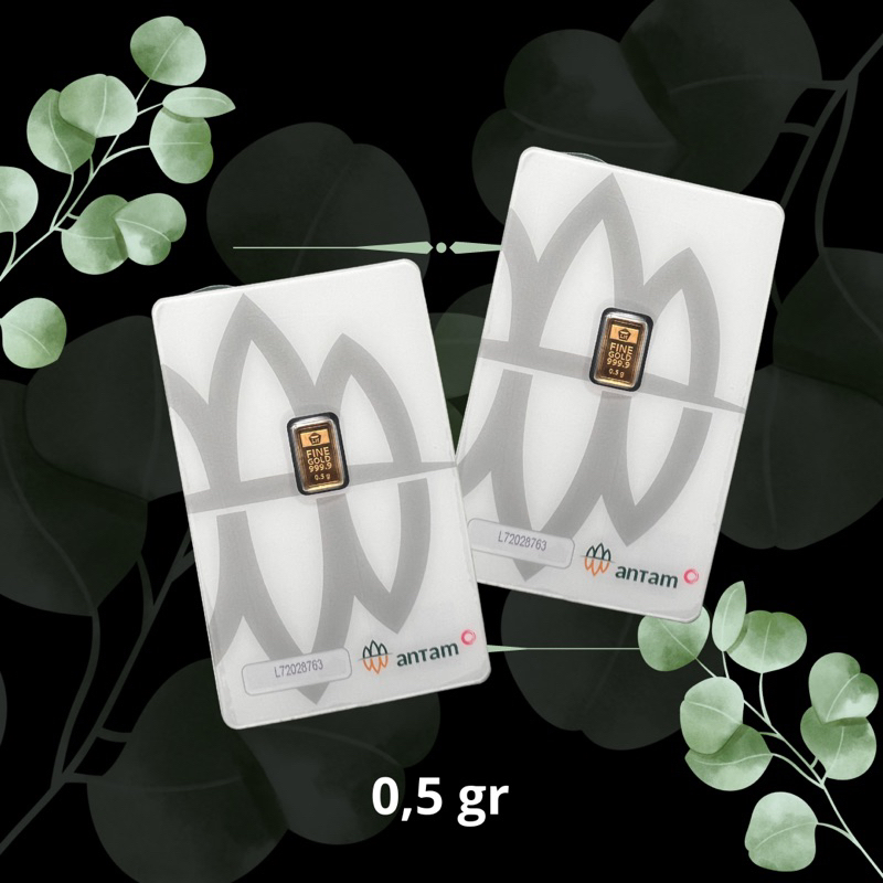 LOGAM MULIA 0,5 gram ANTAM / 0.5 GRAM / EMAS MURNI 24 KARAT