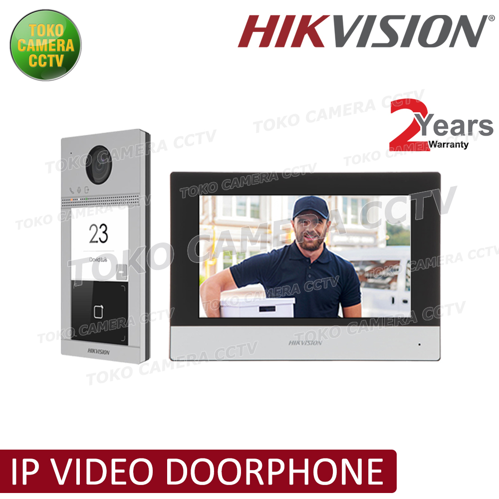 HIKVISION IP VIDEO DOORBELL DOOR VIEWER KAMERA BELL PINTU INTERCOM