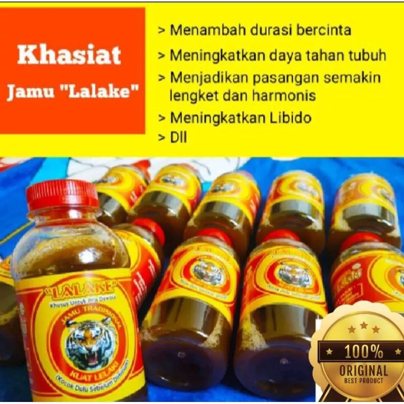 Obat Kuat Pria Tahan Lama Lalake' | Jamu Kuat Cap Lalake | Ramuan Kuat Lelaki Asli Madura