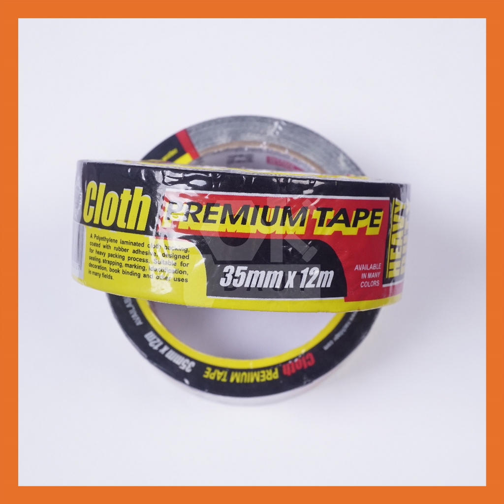 

NACHI Lakban Kain Hitam Isolasi Tape Nachi 1,5"x 12 Meter (35 mm x 12 Meter)