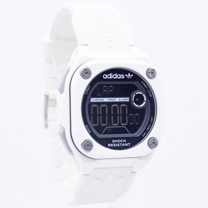 promo jam terbaru  Adidas AOST23062 original resmi digital - putih