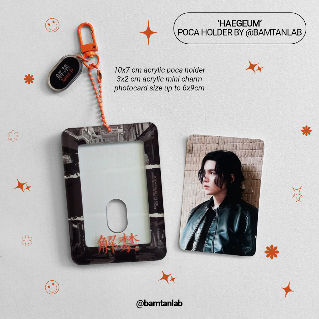 [PRE-ORDER] 'HAEGEUM' FRAME KEYCHAIN/PHOTOCARD HOLDER/CAHOL AKRILIK AGUST D SUGA BTS