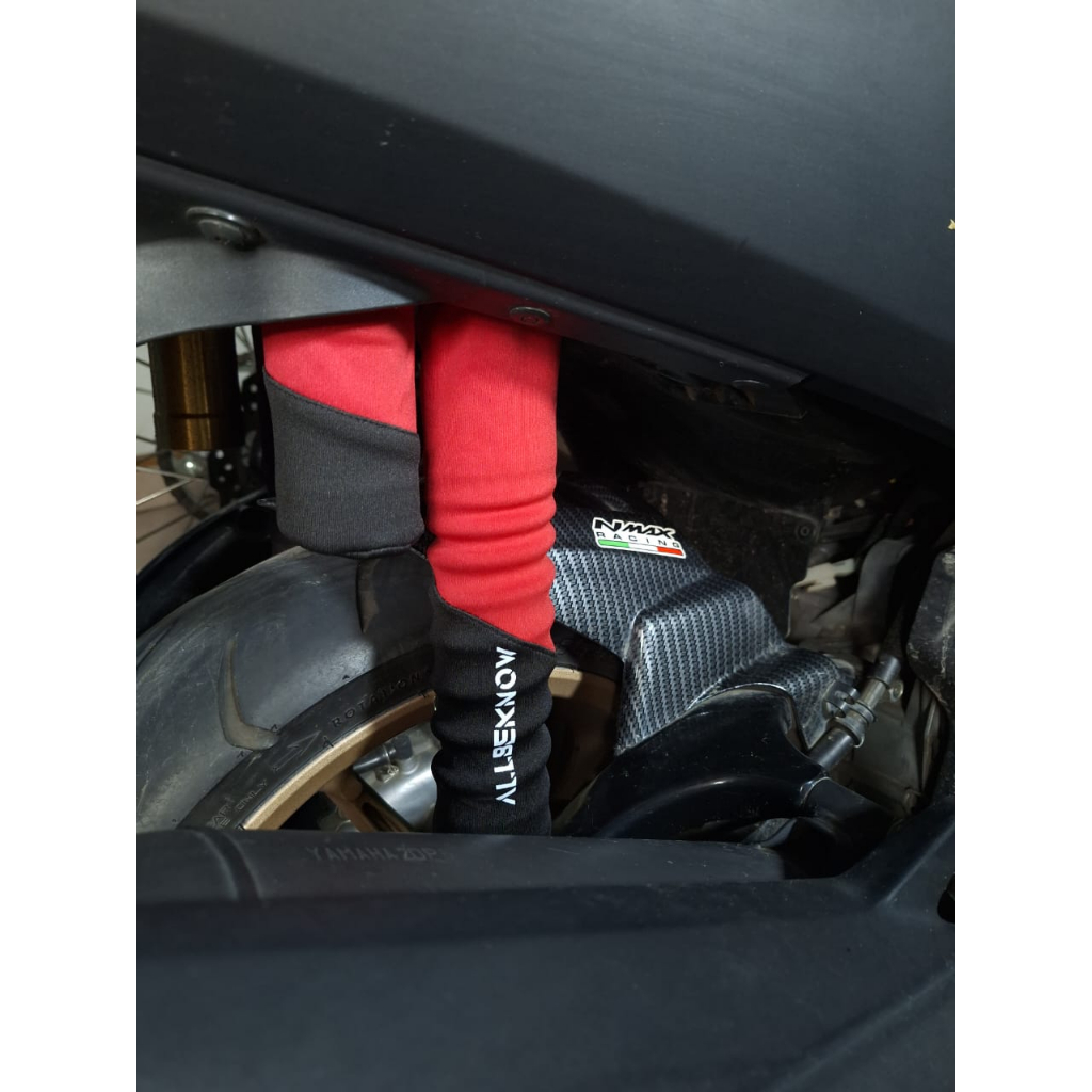 Sarung Shockbreaker Belakang Slimfit PREMIUM - Cover Pelindung Shock belakang sepeda Motor - Cover Shockbreaker - Bungkus Shockbreaker - Shockbreaker - Cover Shokbreker – Universal