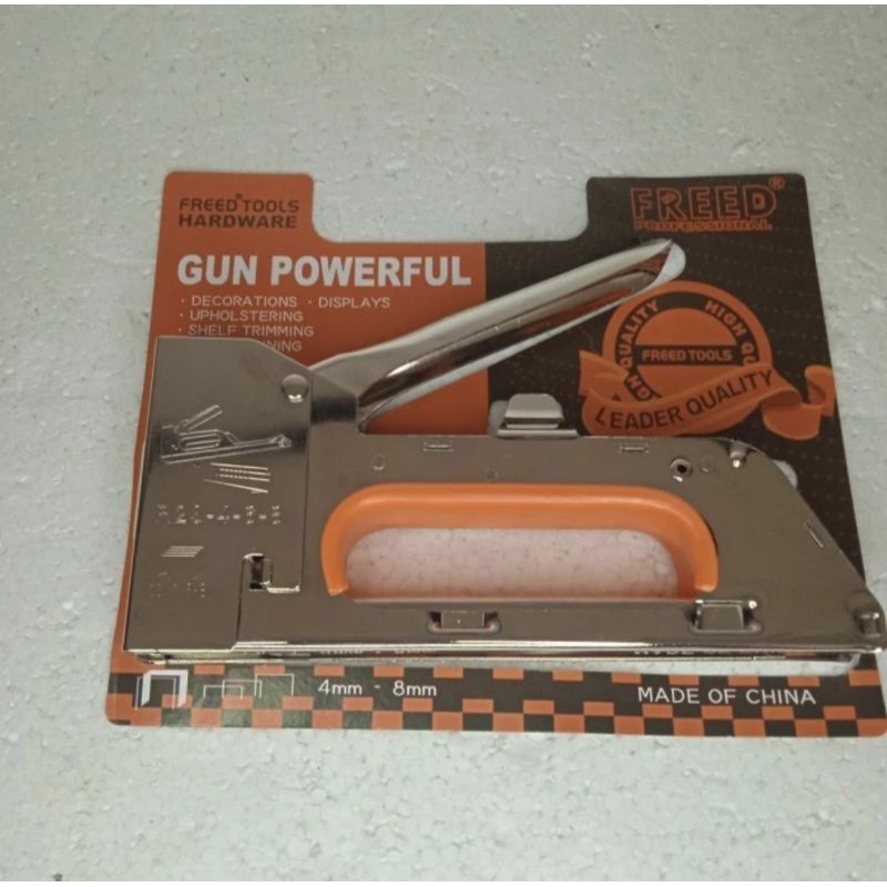 

Stapler Tembak Cekrekan Pengokot Gun Tacker Staple Gun Staples Hekter Steples Stepler