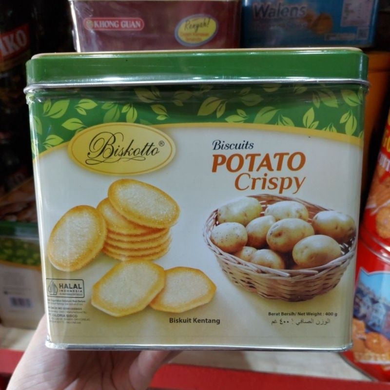(ED thn 2026) Biskotto Potato kaleng
