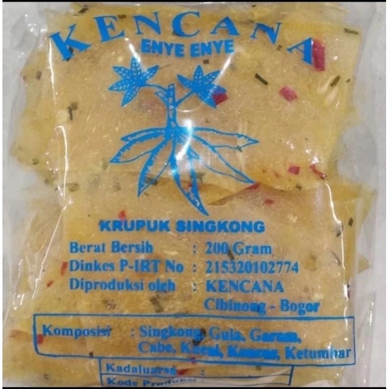 Krupuk singkong asli / Enye - Enye KENCANA