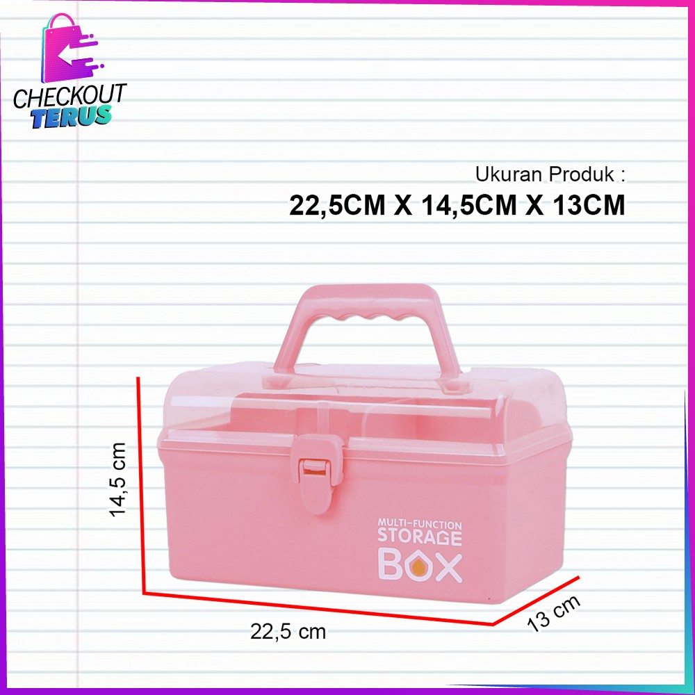 CT C831 Tempat Kotak Penyimpanan Serbaguna Box Organizer Storage Kotak Obat Tool Box Kotak Mainan Perkakas Box Perhiasan