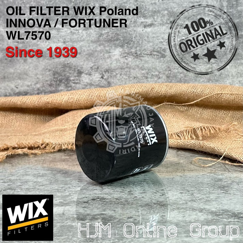 OIL FILTER OLI INNOVA REBORN FORTUNER VNT VRZ HILUX HIACE WIX Poland