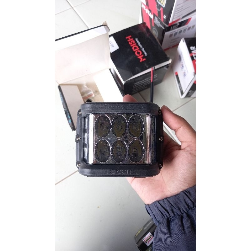 lampu tembak 4611 + dudukan plat rx king