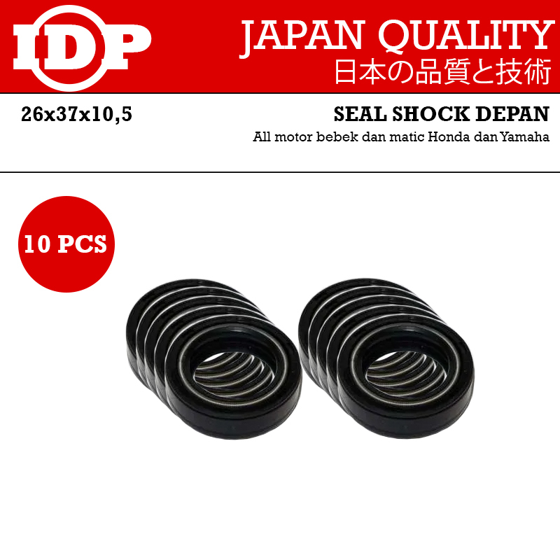 IDP PAKET Seal Sil Shock Depan All Honda Yamaha motor matic dan bebek (10pcs)