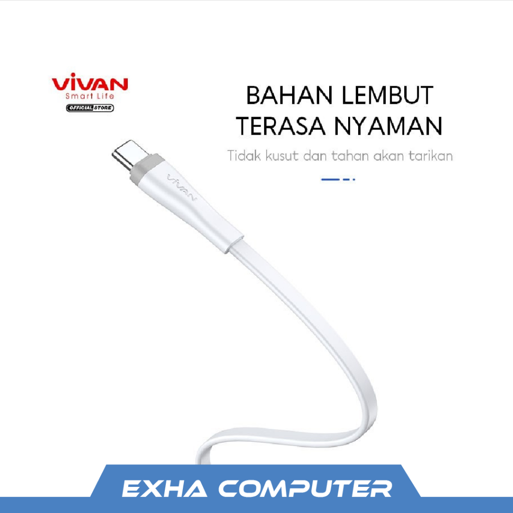 Kabel Data Type-C VIVAN SC100S Kabel Data Type C 2.4A
