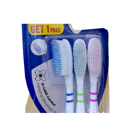 Formula Extreme Clean Isi 3pcs Sikat Gigi Yang Didesain Elegan dan Ergonomis Ekstrem Toothbrush