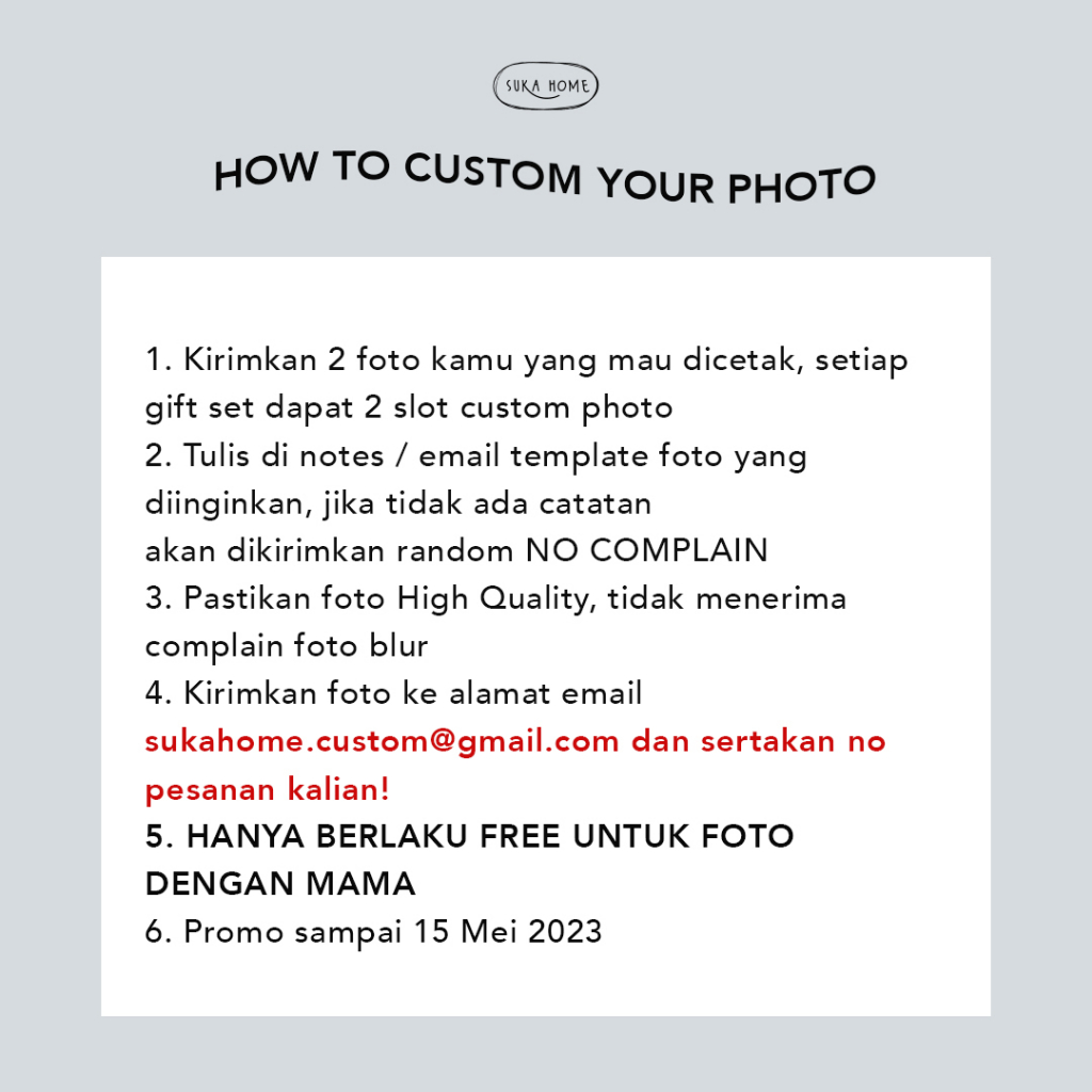 Print Foto Polaroid Style GRATIS Spesial Mother's Day Cetak Custom Foto Kado Unik Untuk Mama by Suka Home [WAJIB BACA DESKRIPSI]