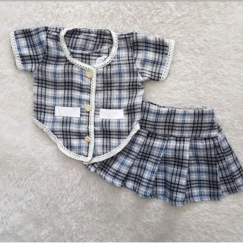 baju bayi Tweed Kotak