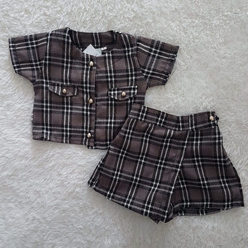 baju bayi Tweed Kotak