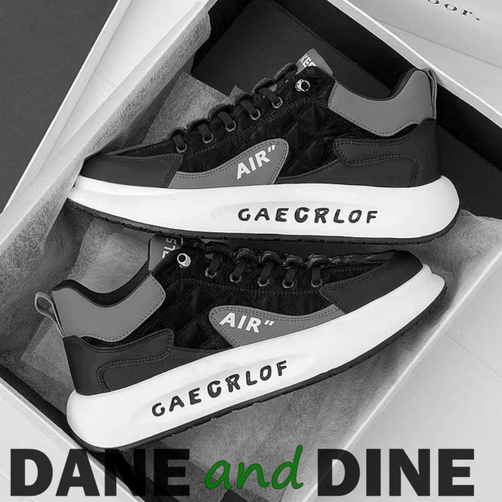 Sneakers Pria Hitam Abu Ori DnD - GY5