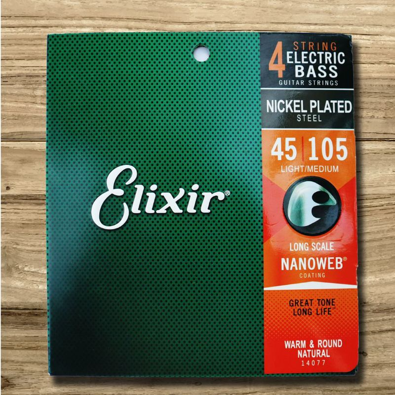 Senar Bass Elektrik Elixir 14077  4 String 0.45 Set