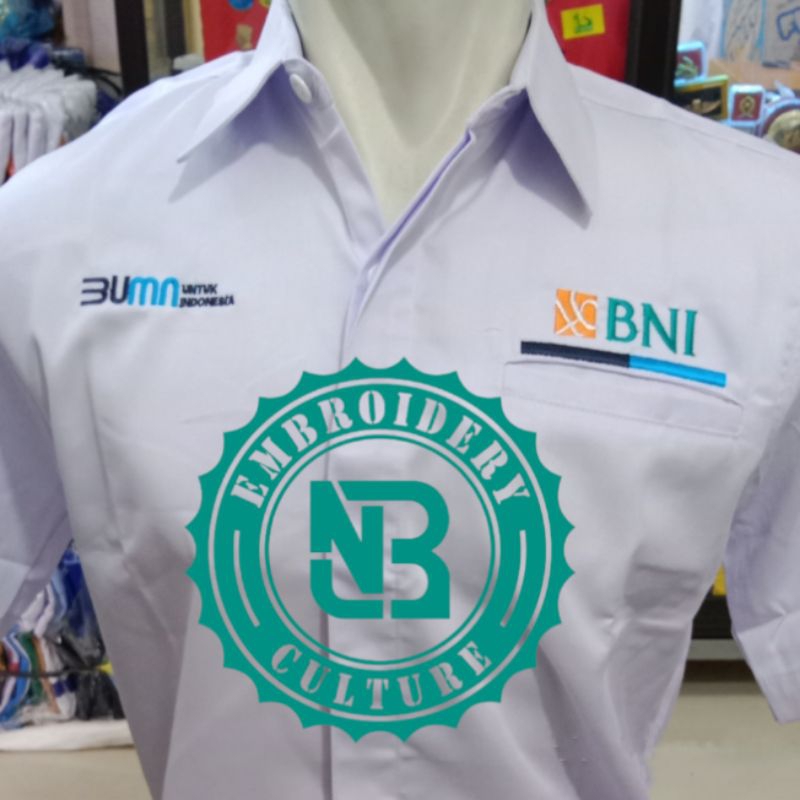 Kemeja BNI 46 kantong 1//Kemeja PDH BNI 46 kantong 1