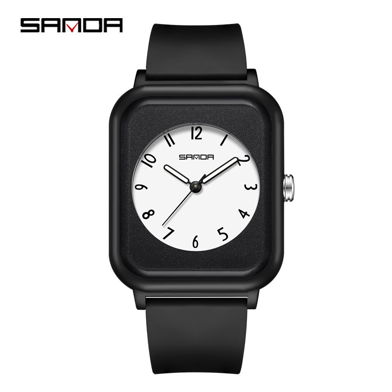 SANDA 6127 Jam Tangan Wanita Analog Tali Rubber Anti Air WATCHKITE WKOS